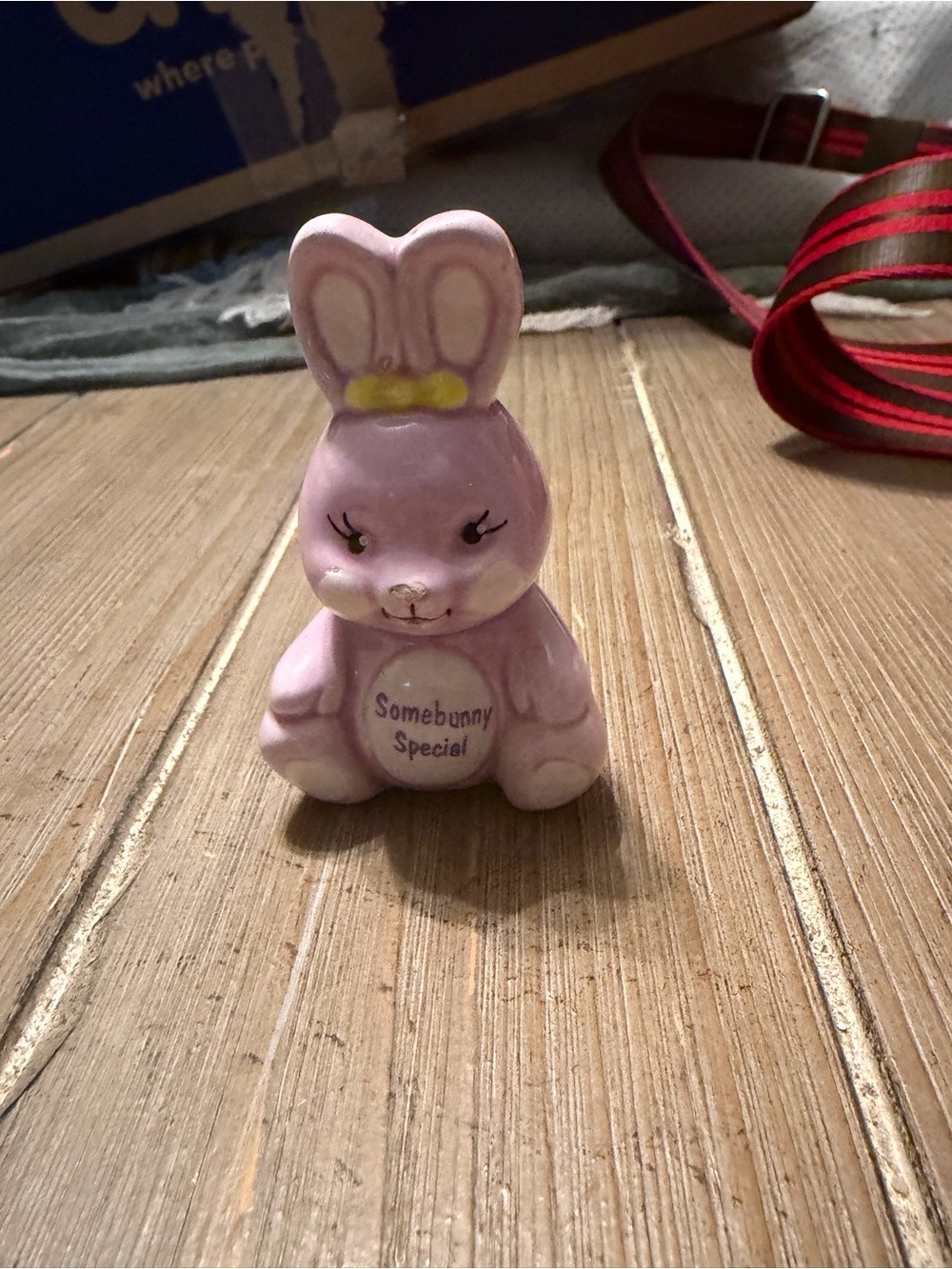 vintage "Somebunny Special" ceramic bunny manufactured by Russ Berrie